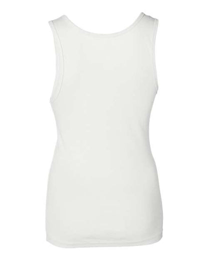 BELLA+CANVAS 1080 Women's Baby Rib Tank - White - Back