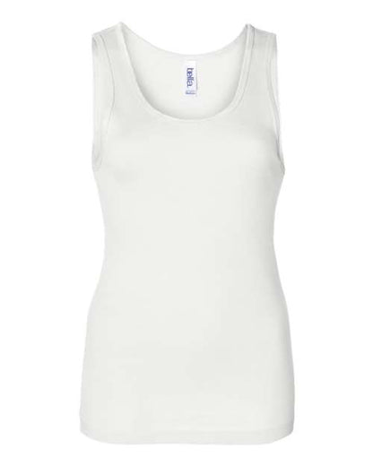 BELLA+CANVAS 1080 Women's Baby Rib Tank - White - Front