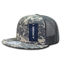 Decky 6 Panel High Profile Structured Ripstop Trucker Cap – ACU