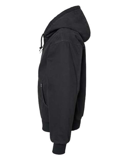 DRI DUCK 5020 Men's Cheyenne Boulder Cloth™ Hooded Jacket with Tricot Quilt Lining - Black - DirectSide