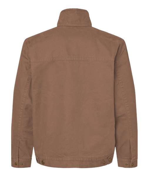 DRI DUCK 5028 Men's Maverick Boulder Cloth™ Jacket with Blanket Lining - Field Khaki - Back