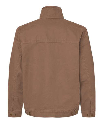 DRI DUCK 5028 Men's Maverick Boulder Cloth™ Jacket with Blanket Lining - Field Khaki - Back