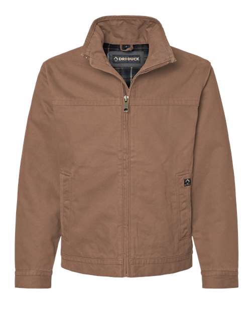 DRI DUCK 5028 Men's Maverick Boulder Cloth™ Jacket with Blanket Lining - Field Khaki - Front