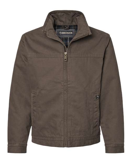 DRI DUCK 5028 Men's Maverick Boulder Cloth™ Jacket with Blanket Lining - Tobacco - Front