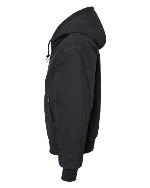 DRI DUCK 5020T Men's Tall Cheyenne Boulder Cloth™ Hooded Jacket with Tricot Quilt Lining - Black - DirectSide