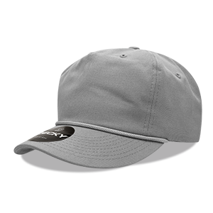 DECKY Premium 5-Panel High Profile Relaxed Cotton Rope Hat – Snapback