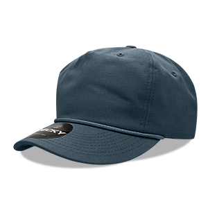 DECKY Premium 5-Panel High Profile Relaxed Cotton Rope Hat – Snapback