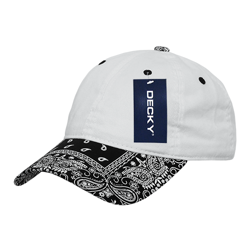 Decky-256-6 Panel Low Profile Relaxed Bandanna Bill Dad Hat