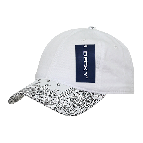 Decky-256-6 Panel Low Profile Relaxed Bandanna Bill Dad Hat
