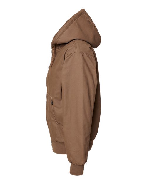 DRI DUCK 5020T Men's Tall Cheyenne Boulder Cloth™ Hooded Jacket with Tricot Quilt Lining - Field Khaki - DirectSide