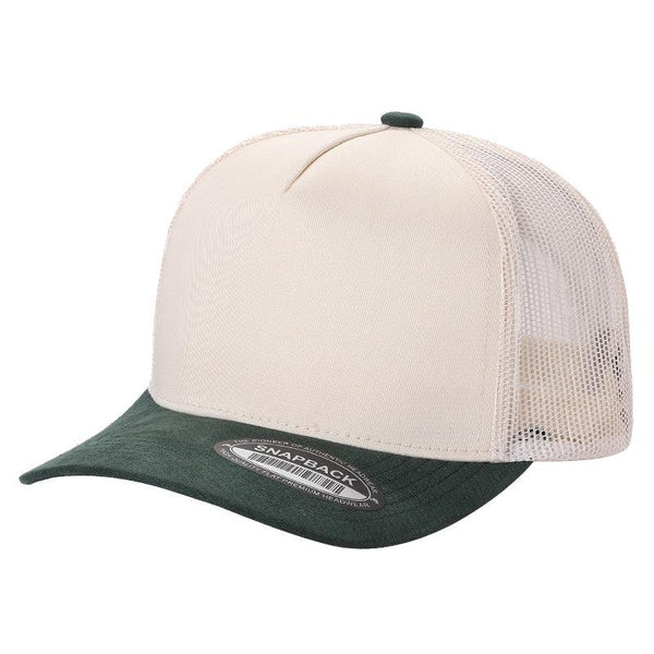 TCMS - TC MESH BACK & SUEDE BILLS - TAN/D.GREEN