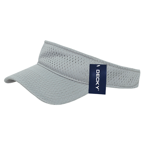 Decky-3014-Mesh Jersey Visor - Grey