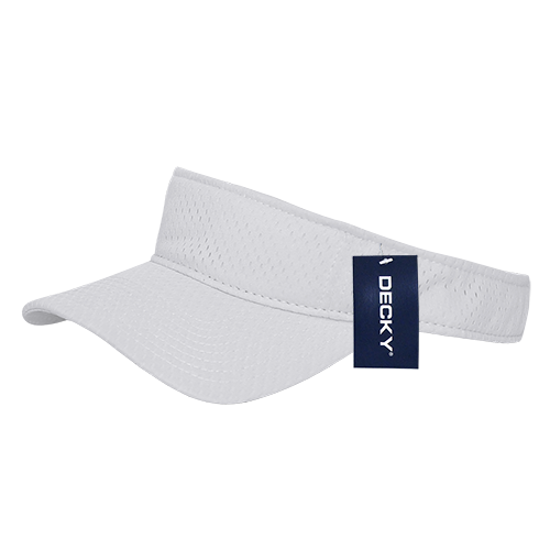 Decky-3014-Mesh Jersey Visor - WHITE