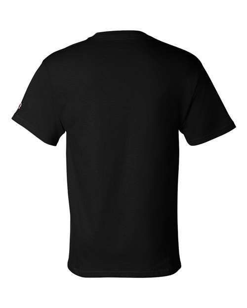 Champion T425 Unisex Classic T-Shirt - Black - Back