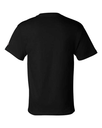 Champion T425 Unisex Classic T-Shirt - Black - Back