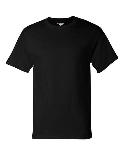 Champion T425 Unisex Classic T-Shirt - Black - Front