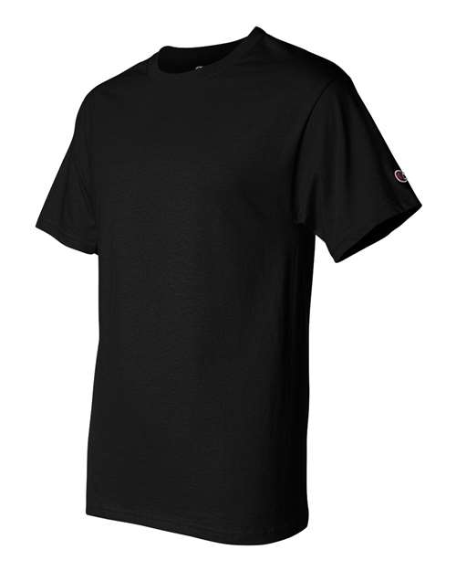 Champion T425 Unisex Classic T-Shirt - Black - Side
