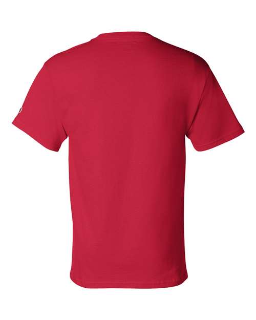 Champion T425 Unisex Classic T-Shirt - Red - Back