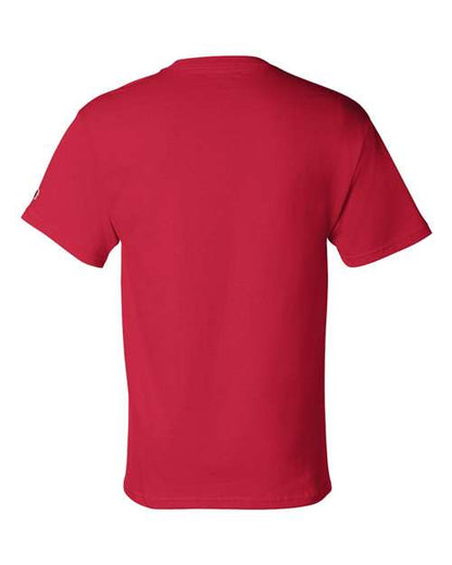 Champion T425 Unisex Classic T-Shirt - Red - Back