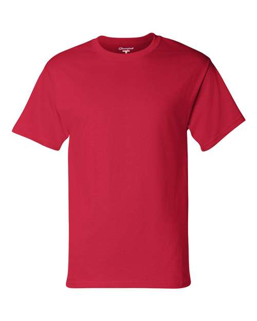 Champion T425 Unisex Classic T-Shirt - Red - Front
