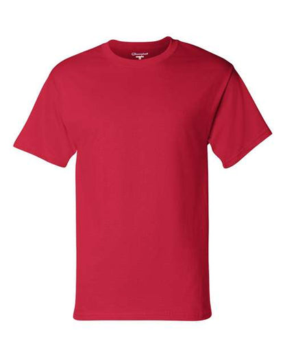 Champion T425 Unisex Classic T-Shirt - Red - Front