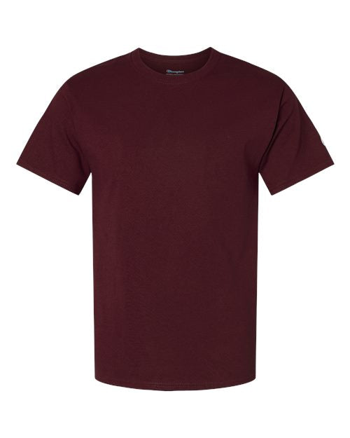 Champion T425 Unisex Classic T-Shirt - Maroon - Front