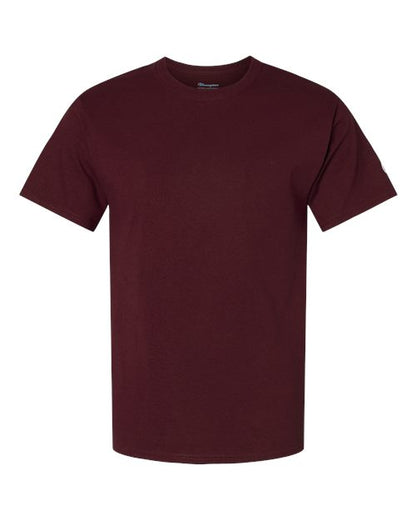 Champion T425 Unisex Classic T-Shirt - Maroon - Front