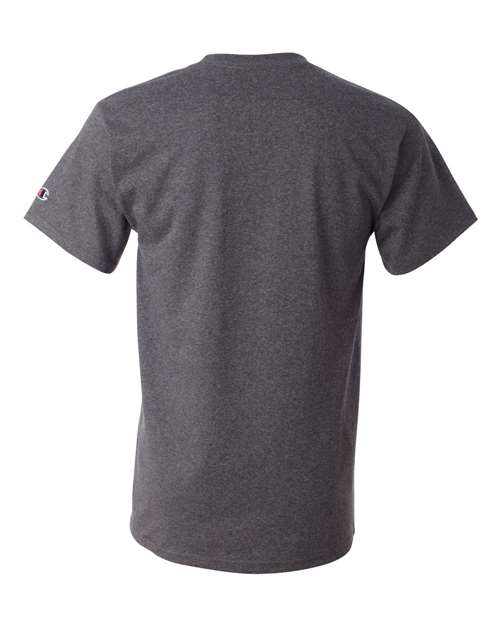 Champion T425 Unisex Classic T-Shirt - Charcoal Heather - Back