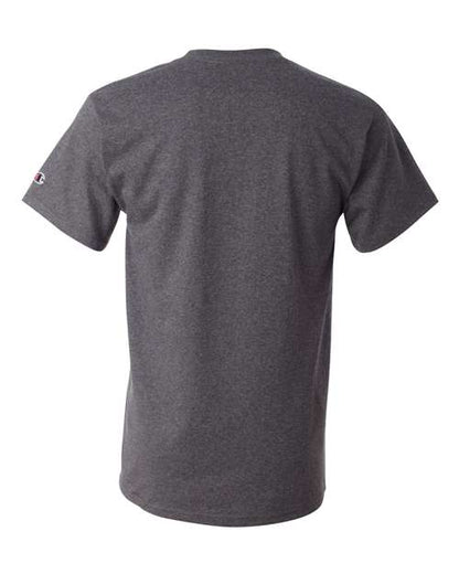 Champion T425 Unisex Classic T-Shirt - Charcoal Heather - Back