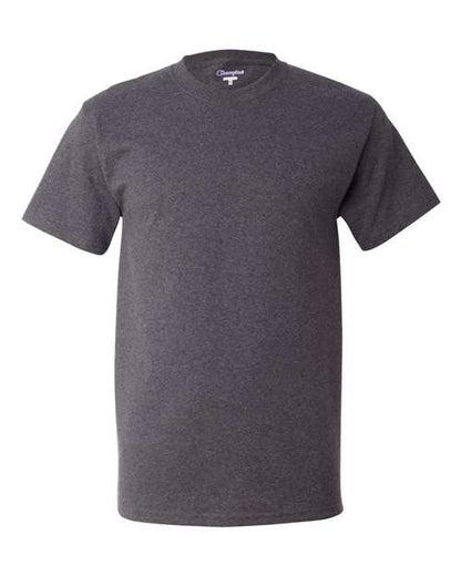 Champion T425 Unisex Classic T-Shirt - Charcoal Heather - Front