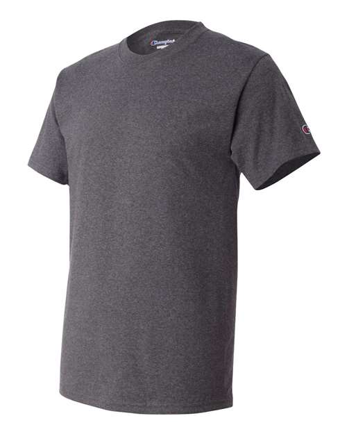 Champion T425 Unisex Classic T-Shirt - Charcoal Heather - Side