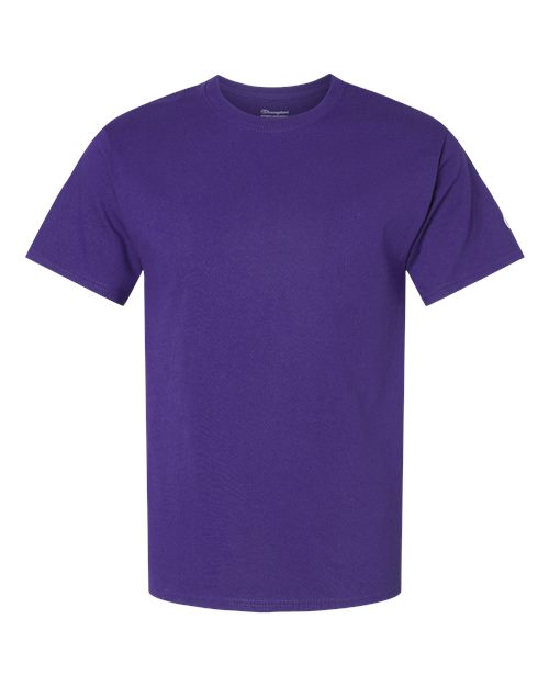 Champion T425 Unisex Classic T-Shirt - Purple - Front