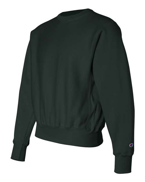 Champion S149 Unisex Reverse Weave® Crewneck Sweatshirt - Dark Green - Side