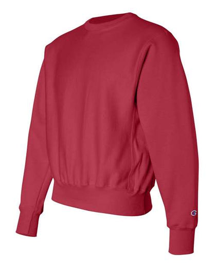 Champion S149 Unisex Reverse Weave® Crewneck Sweatshirt - Scarlet - Side