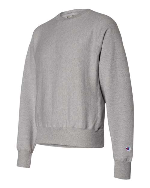 Champion S149 Unisex Reverse Weave® Crewneck Sweatshirt - Oxford Grey - Side