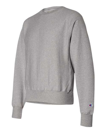 Champion S149 Unisex Reverse Weave® Crewneck Sweatshirt - Oxford Grey - Side