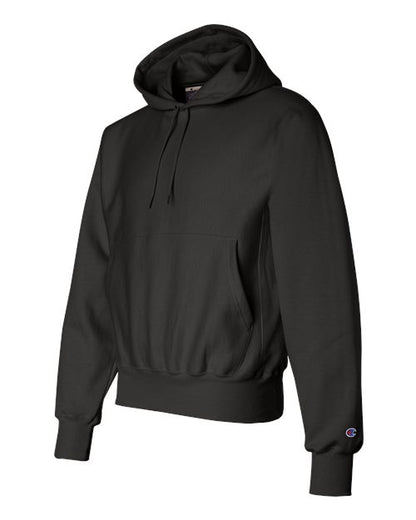 Champion S101 Unisex Reverse Weave® Hooded Sweatshirt - Black - Side