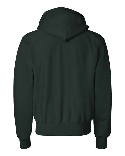 Champion S101 Unisex Reverse Weave® Hooded Sweatshirt - Dark Green - Back