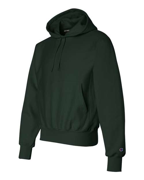 Champion S101 Unisex Reverse Weave® Hooded Sweatshirt - Dark Green - Side