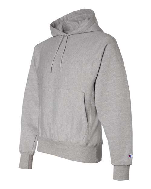 Champion S101 Unisex Reverse Weave® Hooded Sweatshirt - Oxford Grey - Side