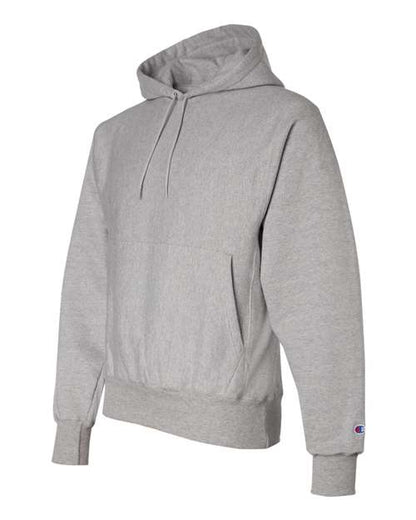 Champion S101 Unisex Reverse Weave® Hooded Sweatshirt - Oxford Grey - Side