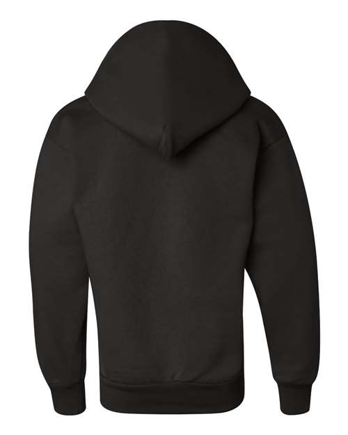 Champion S790 Youth Powerblend® Hooded Sweatshirt - Black - Back