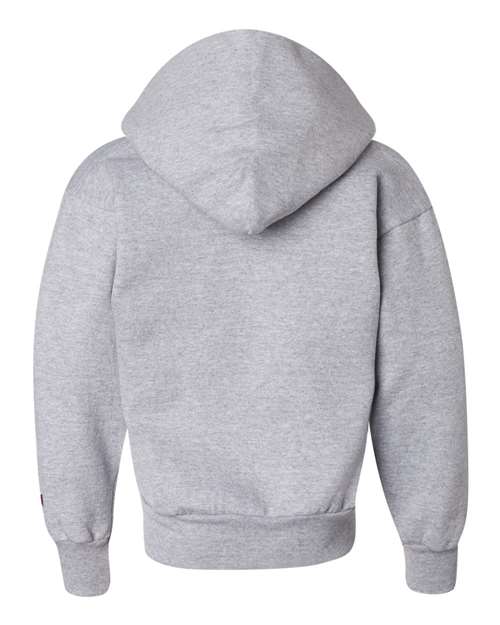 Champion S790 Youth Powerblend® Hooded Sweatshirt - Light Steel - Back