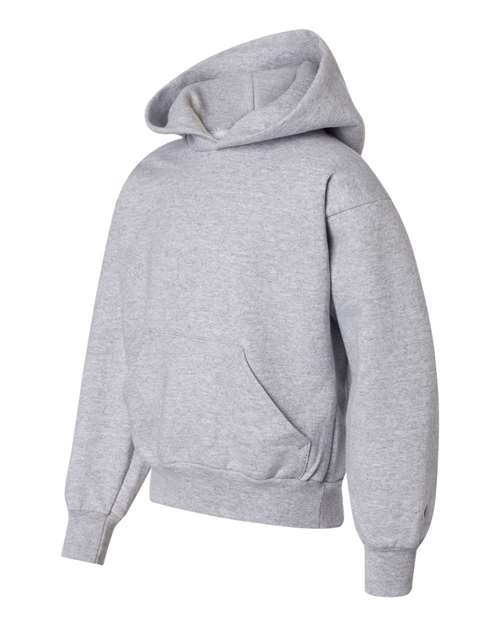 Champion S790 Youth Powerblend® Hooded Sweatshirt - Light Steel - Side