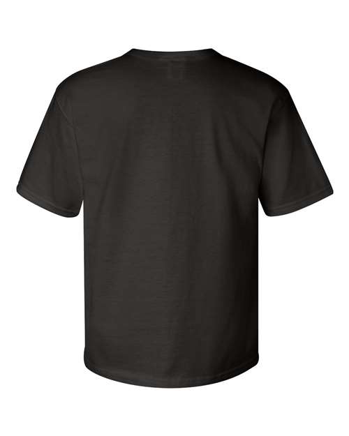Champion T105 Unisex Heritage Jersey T-Shirt - Black - Back