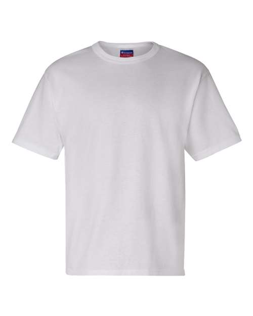 Champion T105 Unisex Heritage Jersey T-Shirt - White - Front