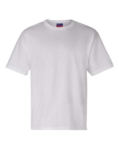 Champion T105 Unisex Heritage Jersey T-Shirt - White - Front