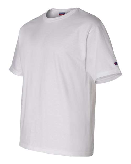 Champion T105 Unisex Heritage Jersey T-Shirt - White - Side