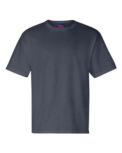 Champion T105 Unisex Heritage Jersey T-Shirt - Navy - Front