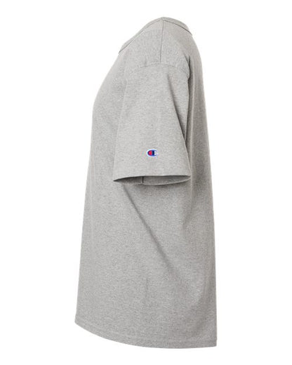 Champion T105 Unisex Heritage Jersey T-Shirt - Oxford Grey - DirectSide